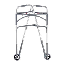 Load image into Gallery viewer, Dynarex Bariatric Dual Release Folding Walker With Wheels