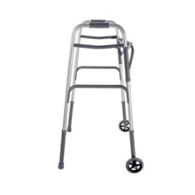 Load image into Gallery viewer, Dynarex Bariatric Dual Release Folding Walker With Wheels