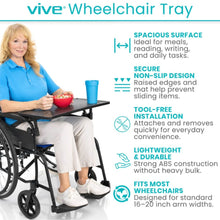 Load image into Gallery viewer, Vive Wheelchair Tray