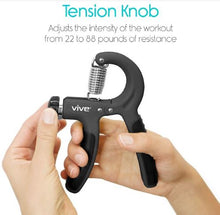 Load image into Gallery viewer, Vive Hand Grip Exerciser Gray
