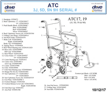 Load image into Gallery viewer, DRIVE 19" Aluminum Transport Chair