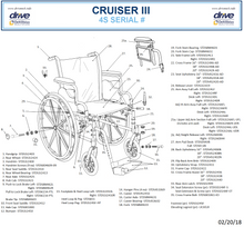 Load image into Gallery viewer, DRIVE Cruiser III Wheelchair