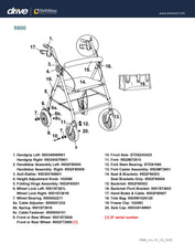 Load image into Gallery viewer, Rollator with 6" Wheels