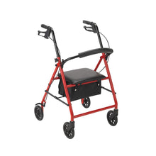 Load image into Gallery viewer, RHYTHM STEEL 4 WHEEL ROLLATOR WITH 6" WHEELS
