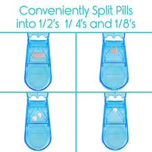 Load image into Gallery viewer, Vive Pill Organizer with Pill Splitter