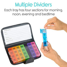 Load image into Gallery viewer, Vive Pill Organizer with Pill Splitter