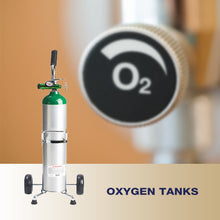 Load image into Gallery viewer, Oxygen Tanks with Regulator and Hand Cart