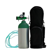 Load image into Gallery viewer, Oxygen Tanks with Regulator and Hand Cart