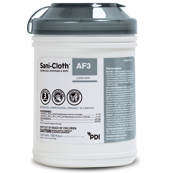 PDI Sani-Cloth Germicidal Disposable Wipe AF3 160 Wipes
