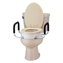 Load image into Gallery viewer, Elongated Toilet Seat Riser with Arms (ITEM # 8343-R)