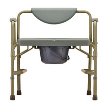 Load image into Gallery viewer, Heavy Duty Commode with Drop-Arm & Extra Wide Seat (ITEM # 8583)