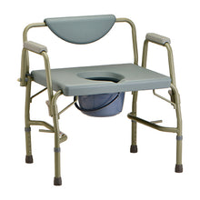 Load image into Gallery viewer, Heavy Duty Commode with Drop-Arm & Extra Wide Seat (ITEM # 8583)