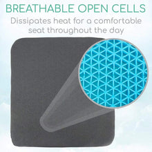 Load image into Gallery viewer, Vive Honeycomb Gel Seat Cushion