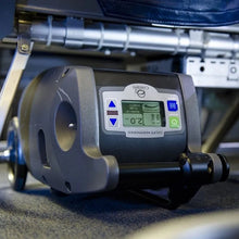 Load image into Gallery viewer, Oxlife Independence portable oxygen concentrator with integrated wheels and pull handle