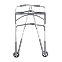 Load image into Gallery viewer, Dynarex Bariatric Dual Release Folding Walker With Wheels
