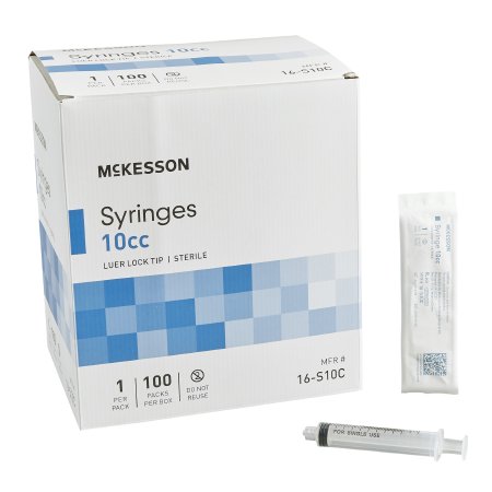 McKesson General Purpose Syringe McKesson 10 mL Luer Lock Tip Without Safety