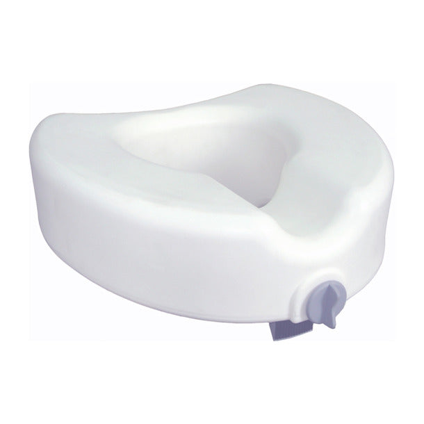 Drive Premium Plastic Raised, Regular/Elongated Toilet Seat, with Lock