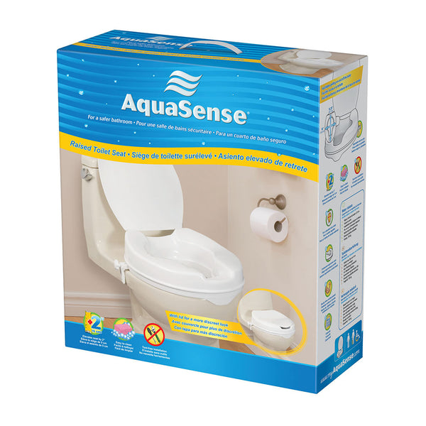 Drive AquaSense Raised Toilet Seat with Lid
