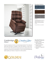 Load image into Gallery viewer, Cambridge Medium Large Lift Chair Recliner

