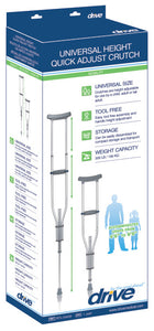 Drive Universal Aluminum Crutch with Accessories