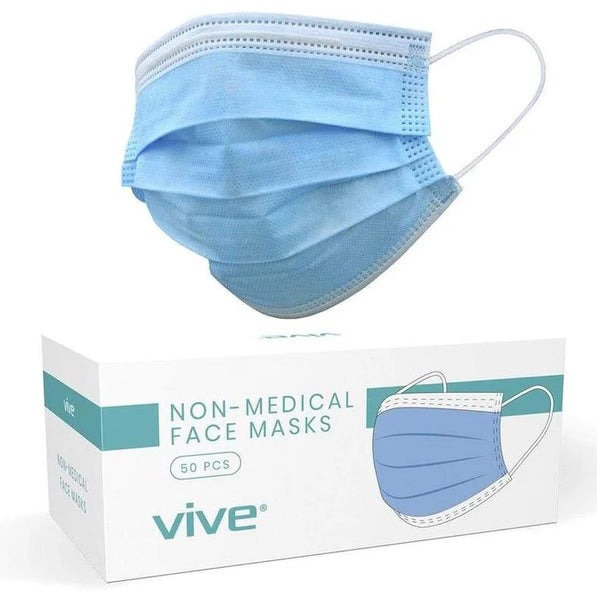 Vive Standard Face Masks - 50 Pack