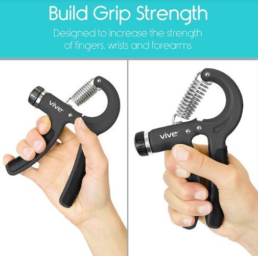 Vive Hand Grip Exerciser Gray