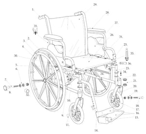 DRIVE Cruiser III Wheelchair