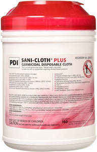 PDI Sani-Cloth PLUS Germicidal Disposable Cloth 160 Wipes