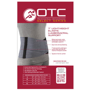 OTC 7" Lightweight Elastic Lumbosacral Support