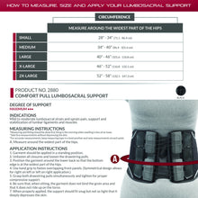 Load image into Gallery viewer, OTC Comfort Pull Lumbosacral Support
