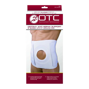 OTC Ostomy And Hernia Support 6" Binder With 3" Opening Pad
