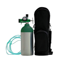 Load image into Gallery viewer, Oxygen Tanks with Regulator and Hand Cart
