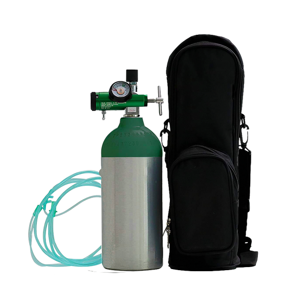 Oxygen Tanks with Regulator and Hand Cart