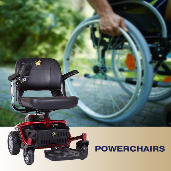 Power wheelchair for electric mobility assistance