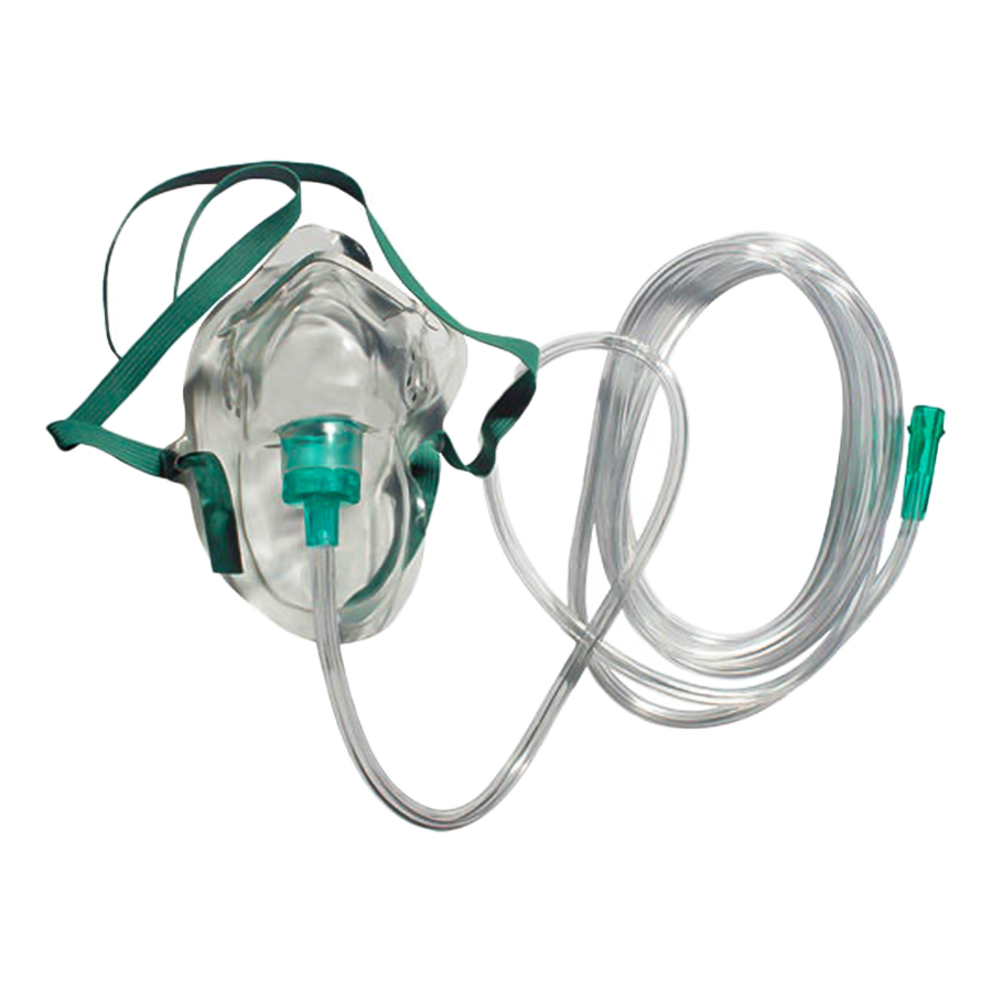 Simple Oxygen Mask w/ 7ft Tubing