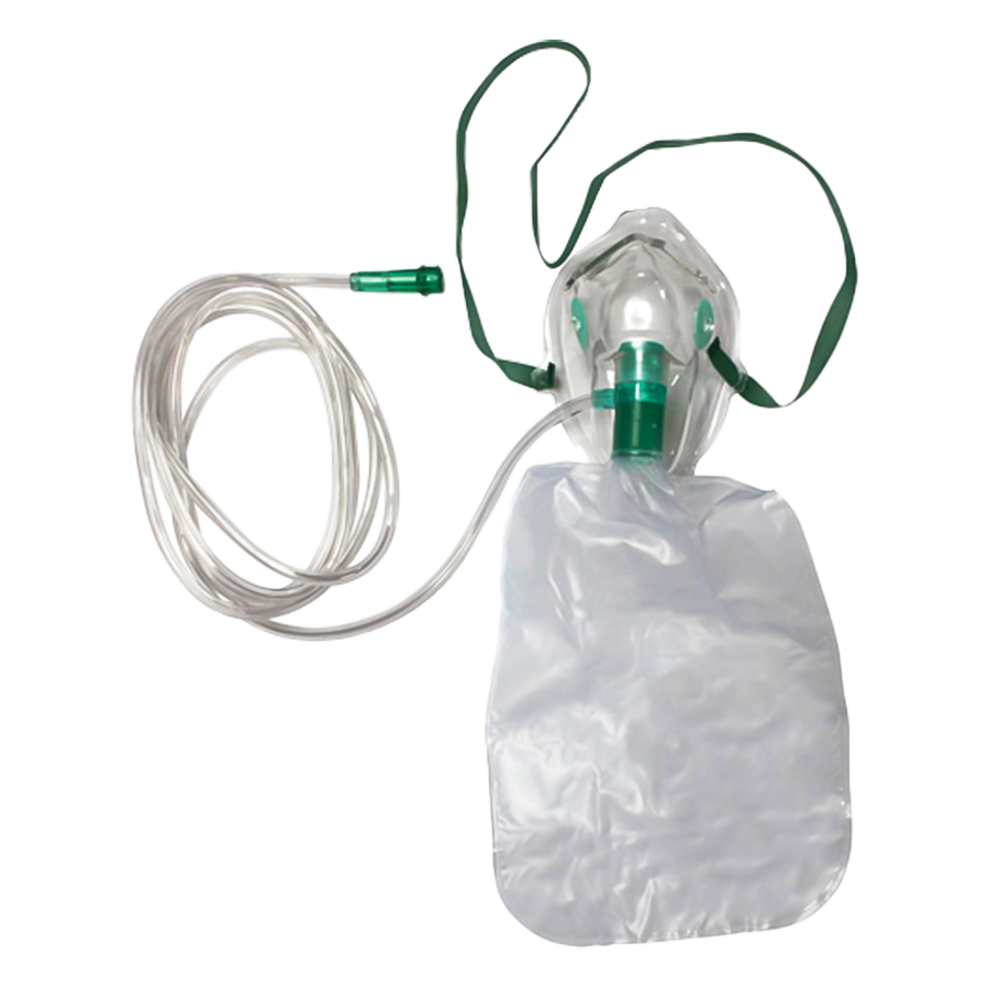 Sunset Healthcare Non-Rebreather O2 Mask w/ 7ft Tubing and Reservoir B ...