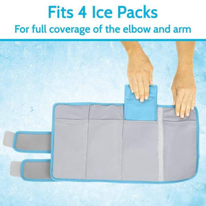 VIVE Elbow Ice Wrap With Artic Flex Gel Packs