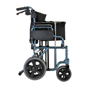 NOVA HD 22″ Transport Chair with 12″ Rear Wheels