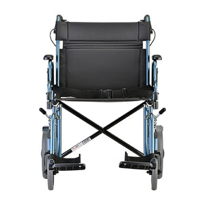 NOVA HD 22″ Transport Chair with 12″ Rear Wheels