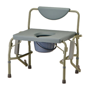 Heavy Duty Commode with Drop-Arm & Extra Wide Seat (ITEM # 8583)