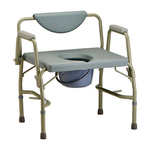 Heavy Duty Commode with Drop-Arm & Extra Wide Seat (ITEM # 8583)